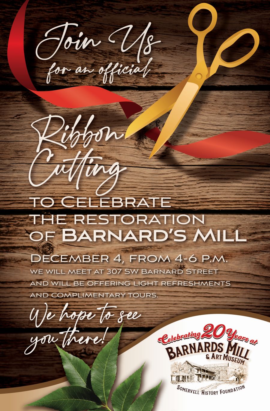 BarnardsMill RibbonCutting Invitation